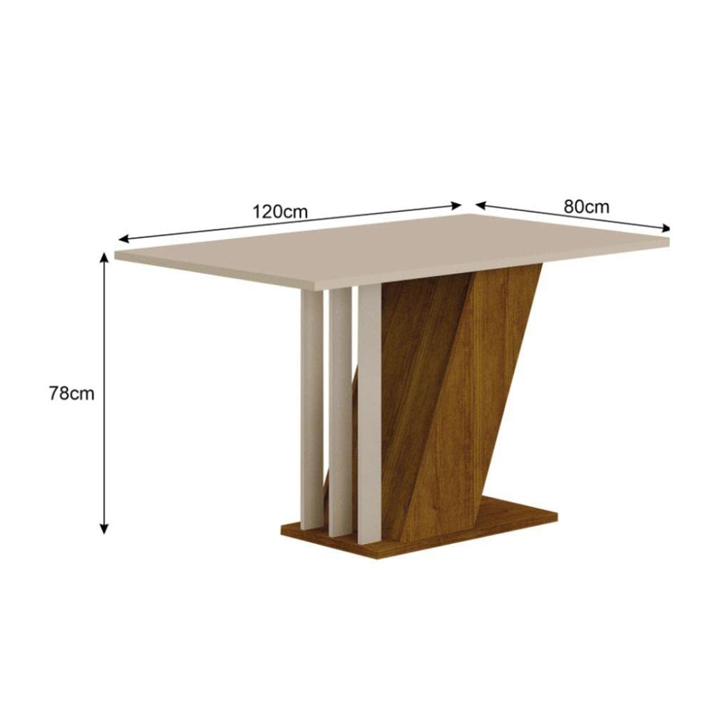 Conjunto Sala de Jantar Mesa Tampo MDF/MDP com 4 Cadeiras Miami - Imagem 2