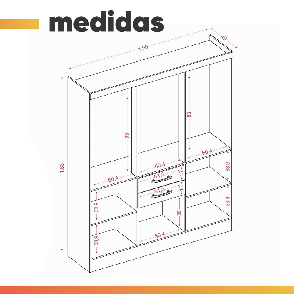 Guarda Roupas Casal 7 Portas 2 Gavetas Lisboa Aramóveis (MADEIRADO/AREIA) - Imagem 2