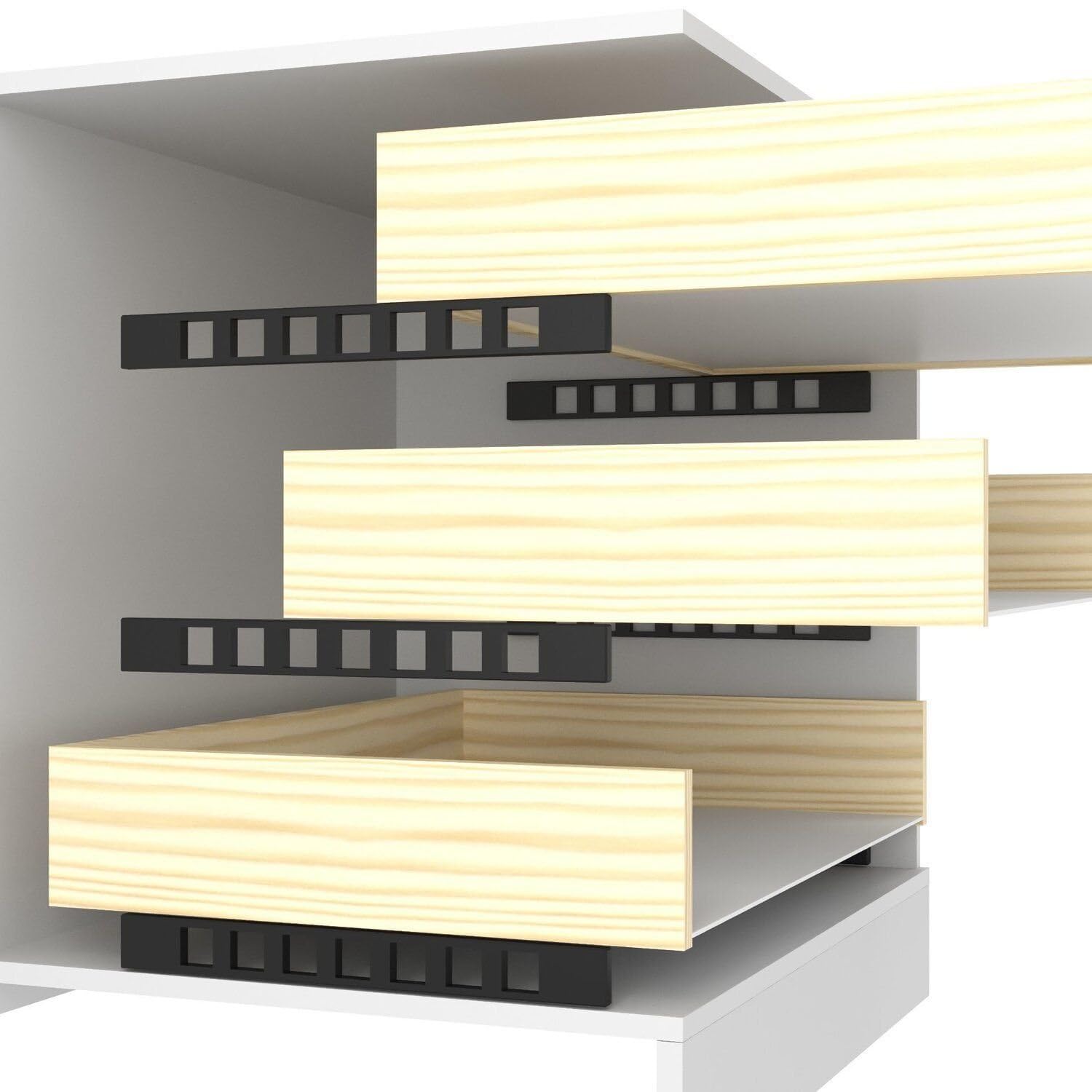 Cômoda para Quarto 10 Gavetas Premium Marbela Branco - Imagem 3